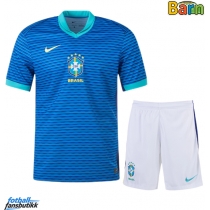 Brasil Bortedraktsett Barn Copa America 2024 Kortermet (+ Korte bukser)